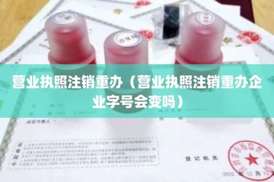 營(yíng)業(yè)執(zhí)照注銷(xiāo)重辦 企業(yè)字號(hào)變更風(fēng)險(xiǎn)與工商代理服務(wù)解析