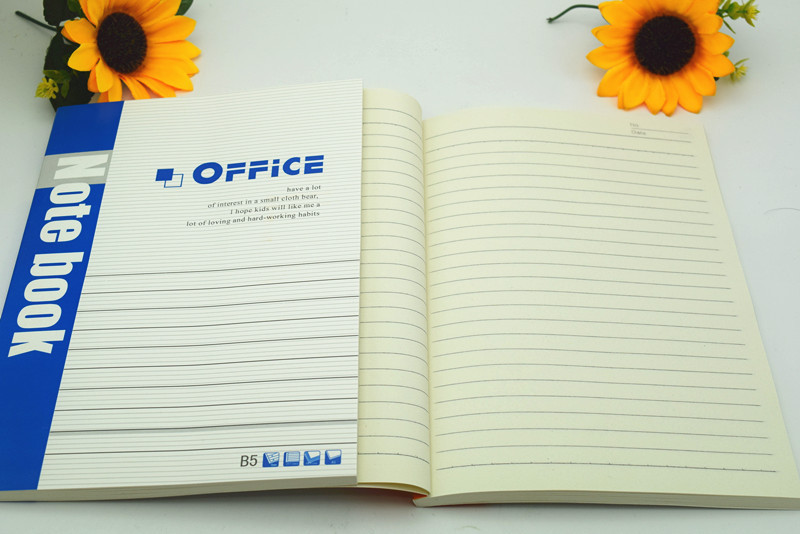 熱銷(xiāo)16K辦公筆記本B5120型辦公膠裝記事本卡鈔本文具用品銷(xiāo)售
